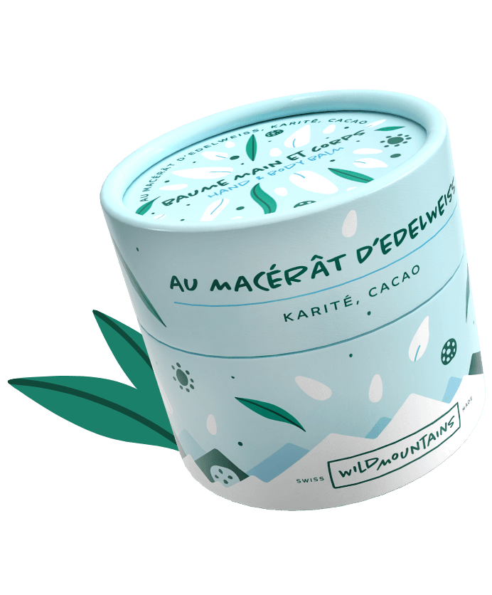 Création de packaging : baume naturel main et corps