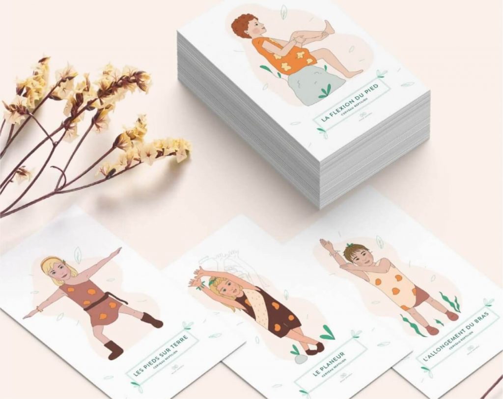 cartes illustrées de kinésiologie