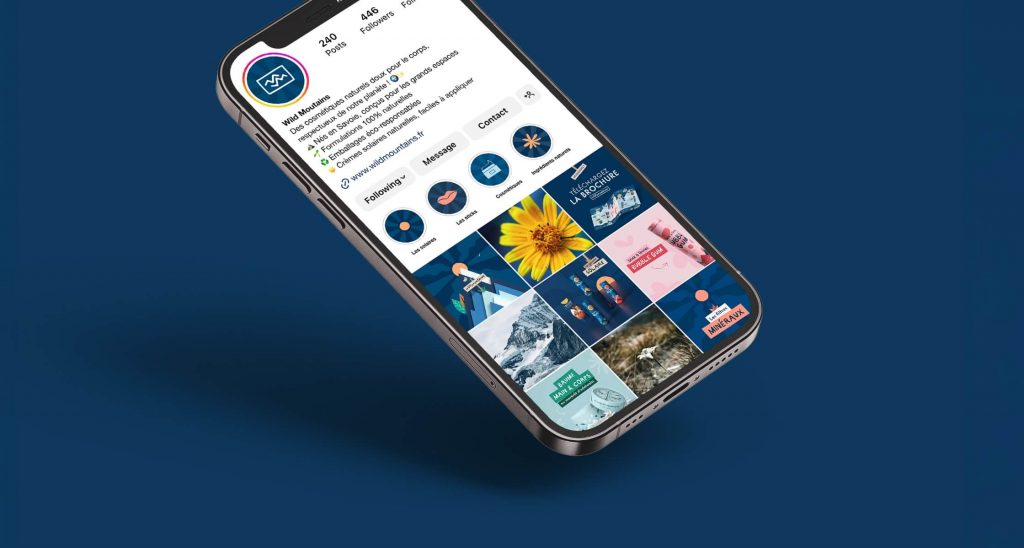 création d'un feed instagram pour une marque de cosmétique
