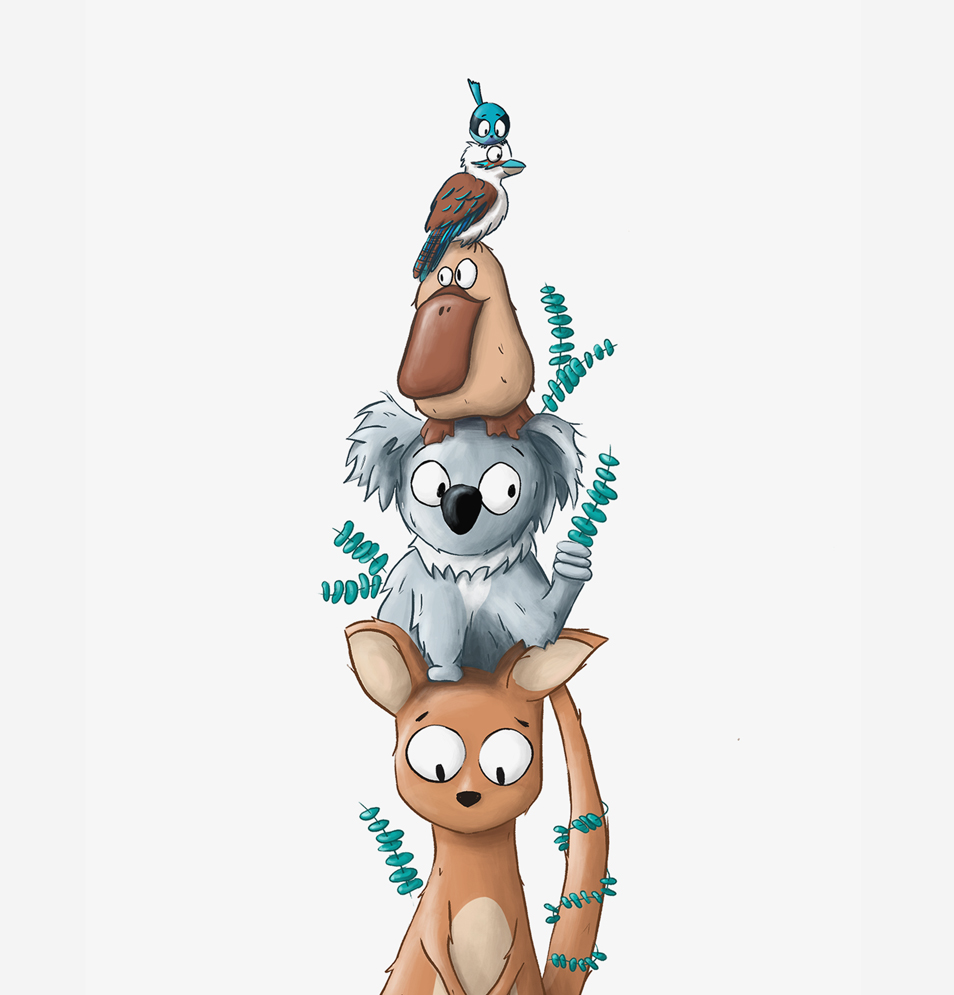 illustration d'animaux d'Australie
