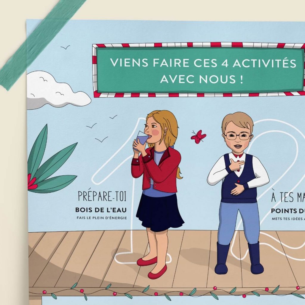 affiche de mouvements de kinésiologie